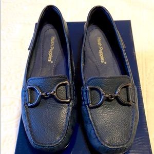 Navy driving shoes
